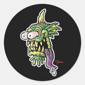 Creature of the Ness Lagoon Classic Round Sticker