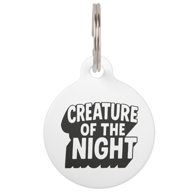 Creature of the Night Pet Tag (Front)