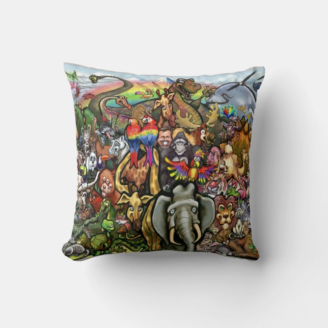 Creatures Beasts and Animals Throw Pillow (Front)