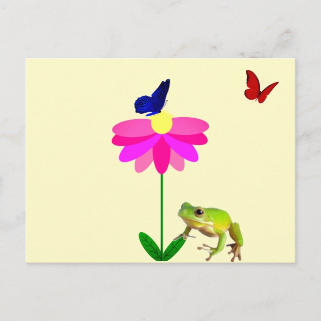 Créatures et carte postale Fleur (Devant)