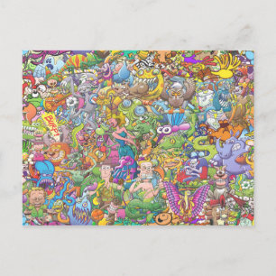 Creatures festival postcard