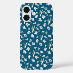 Creatures fom the ocean blue iPhone 16 case