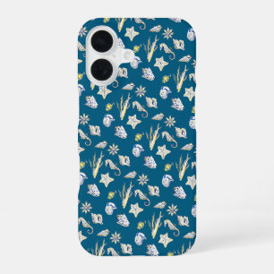 Creatures fom the ocean blue iPhone 16 case