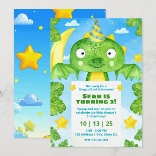 Créatures magiques Invitations de fête d'anniversa