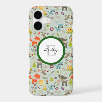 Créatures mignonnes de la forêt Motif et monogramm