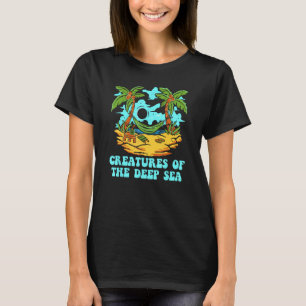 Creatures of the Deep Sea Beach Deep Diving Ocean  T-Shirt