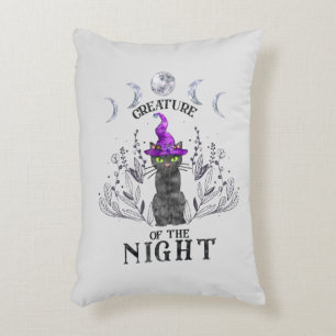 Creatures of the Night – Halloween Black Cat Accent Pillow