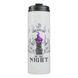 Creatures of the Night – Halloween Black Cat Thermal Tumbler