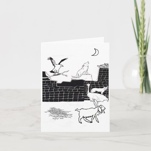 Creatures Of The Night Thank You Card (Front)