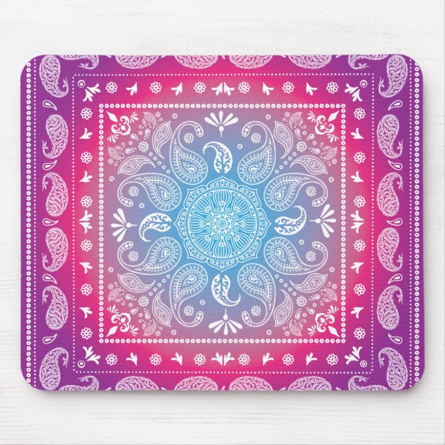 CRed Blue Burst Mousepad (Front)