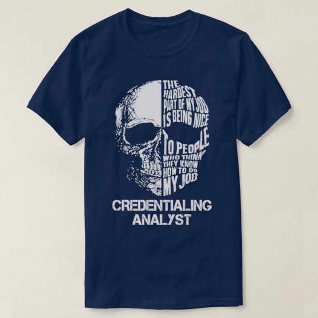 Credentialing Analyst T-Shirt (Design Front)