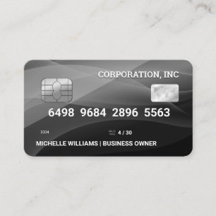 Credit Card   Black Grey Background