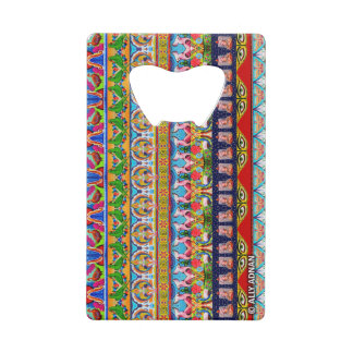 Credit Card Bottle Opener Inspired by Truck Art