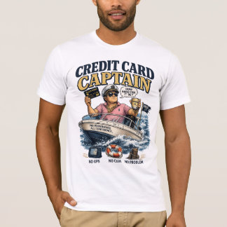 Credit Card Captain Funny Boating Shirt | Rich Guy