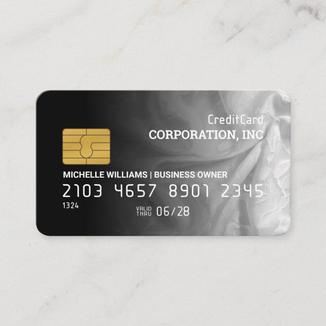 Credit Card | Elegant Fabric Gradient (Front)