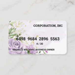 Credit Card   Flower Background