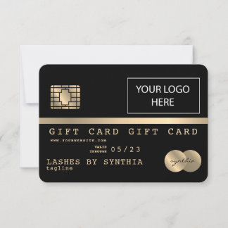 Credit Card Gift Card Certificate Add Logo