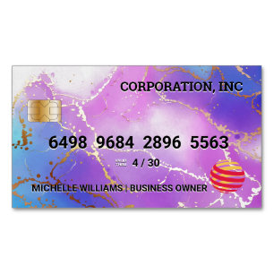 Credit Card   Gold Foil   Watercolor