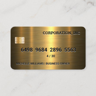 Credit Card | Gold Metallic