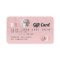 Credit card rose gold pink glitter ombre gift card