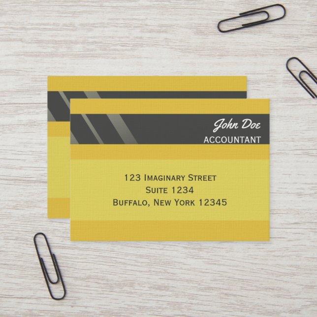 "Credit Card Style Business Card No.4" (Front/Back In Situ)