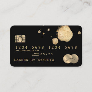 Credit Card Styled Black  Gold