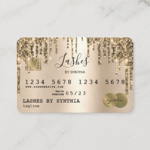 Credit Card Styled Dripping Gold