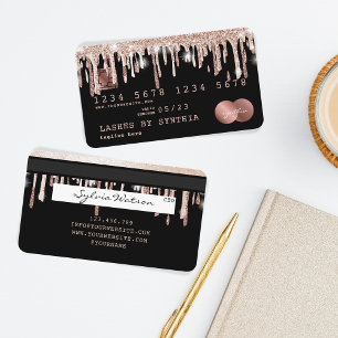 Credit Card Styled Dripping Gold