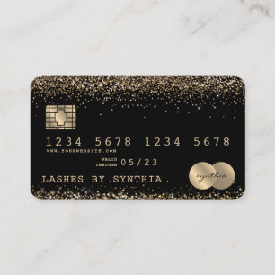Credit Card Styled Dripping Gold