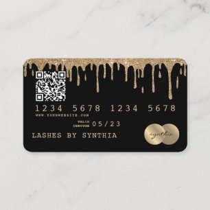 Credit Card Styled Dripping Gold QR code