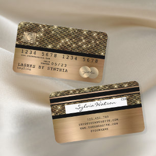 Credit Card Styled Gold and Black