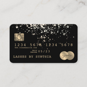 Credit Card Styled Gold Confetti