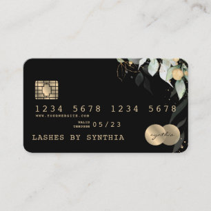 Credit Card Styled Greenery Floral