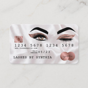 Credit Card Styled Rose Gold Long Lashes