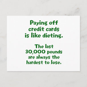 Credit Cards... Postcard