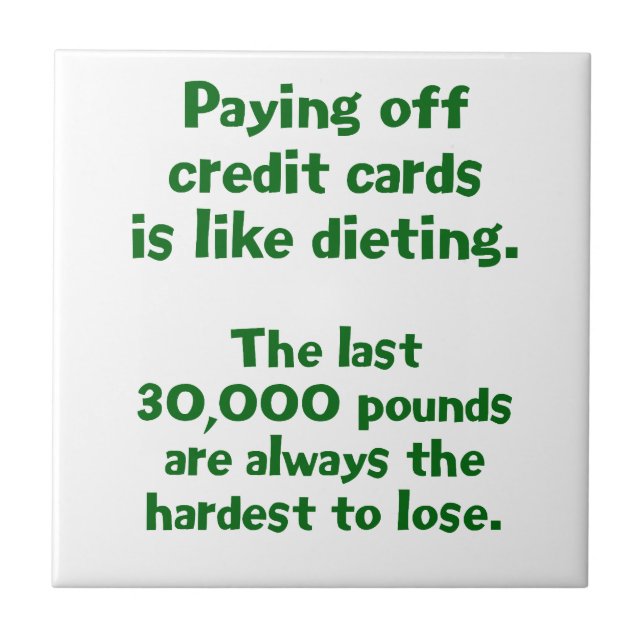 Credit Cards... Tile (Front)