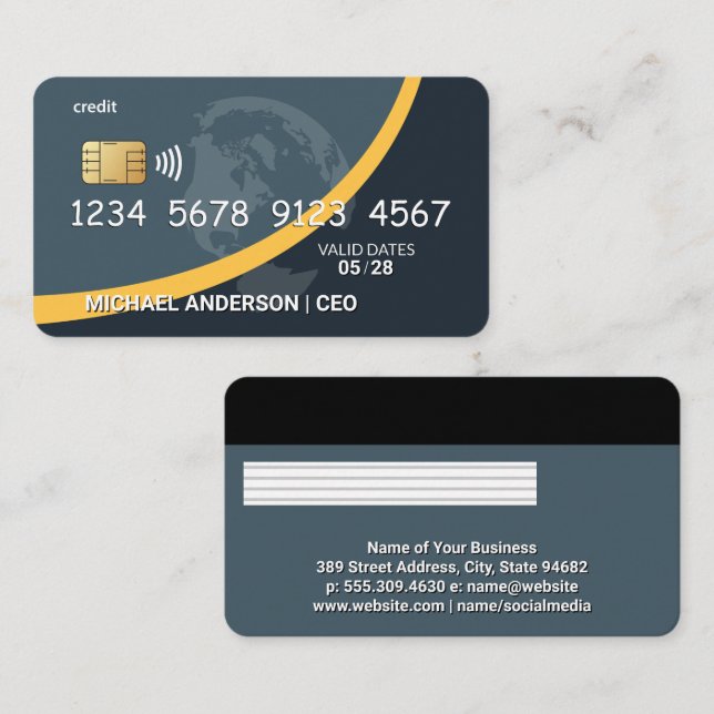 Crédit | Carte de débit | Global (Devant / Derrière)