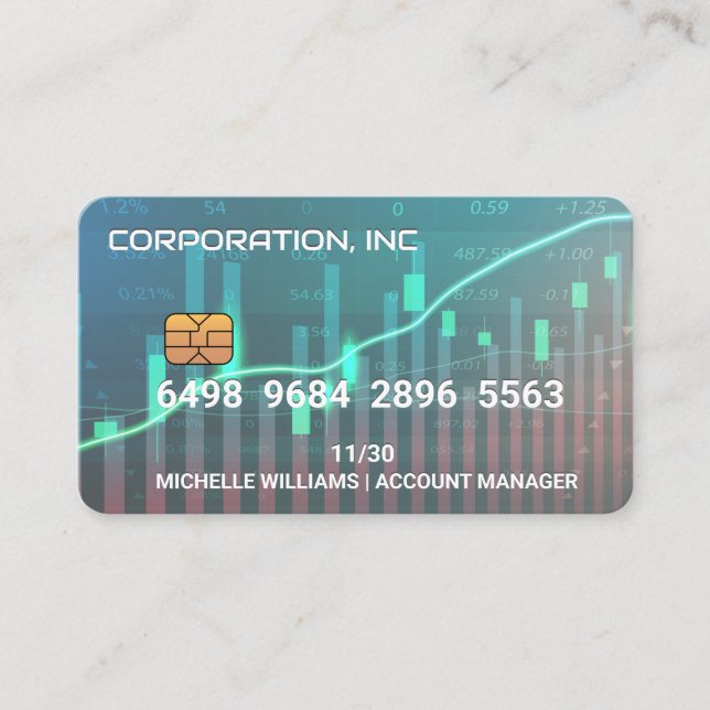 Crédit | Carte de débit | Graphiques de données fi (Devant)