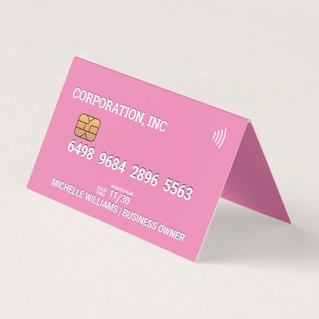 Crédit | Carte de débit | Rose (Devant)