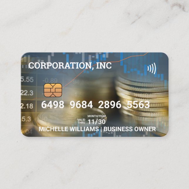 Credit | Debit Card | Currency | Stock Charts (Front)