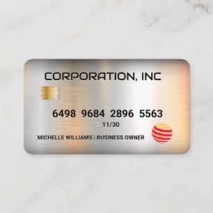 Credit   Debit Card   Metal Brushed