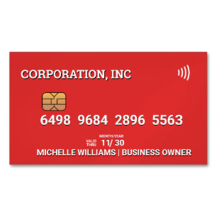 Credit Debit Card Red