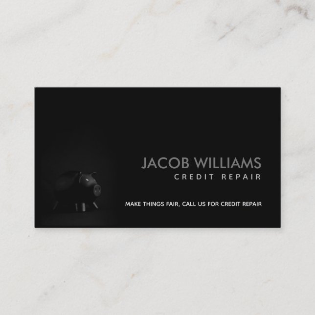 Credit Repair Slogans Business Cards (Front)