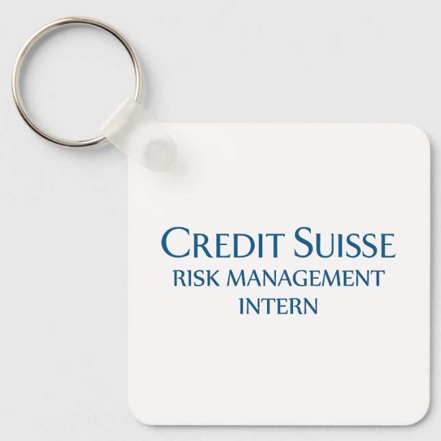 Credit Suisse Risk Management Intern Keychain (Front)