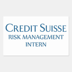 Credit Suisse Risk Management Intern Sticker