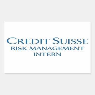 Credit Suisse Risk Management Intern Sticker
