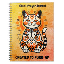 Créé à Purr-ay - Journal de prière personnalisé - 