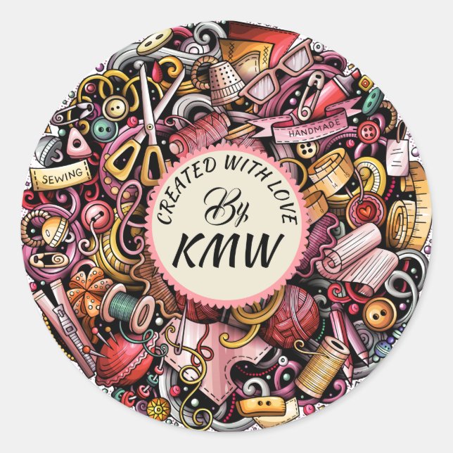 Créé Avec Un Sticker D'Amour (Devant)