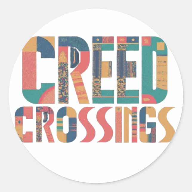 Creed Crossings Classic Round Sticker (Front)