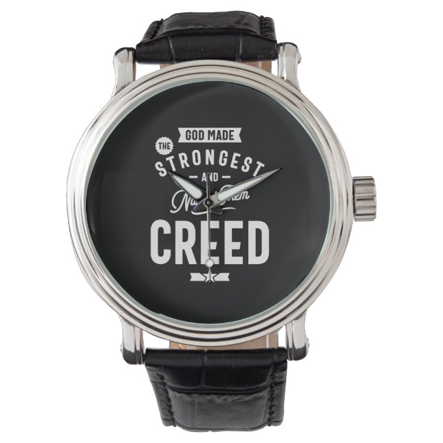 Creed Personalized Name Birthday Gift Watch (Front)